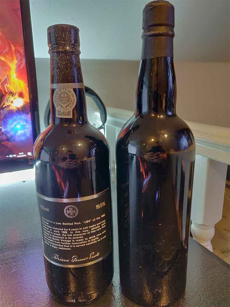 Back of bottles