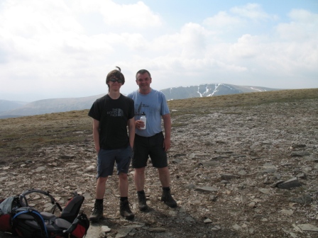 Ross & Derek on A'Mharconaich summit.jpg