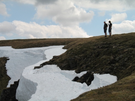 The last of the snow on Sgairneach Mhor's north crags.jpg