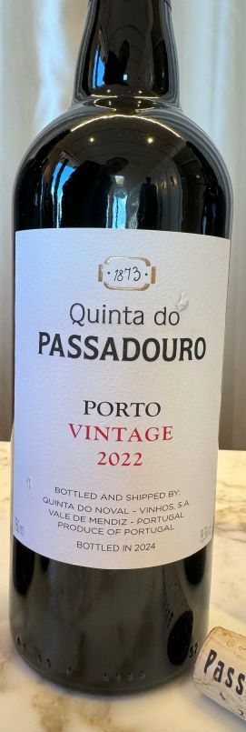 100% of the grapes came from the Passadouro parcels