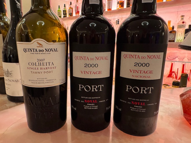 The three Ports served after dinner