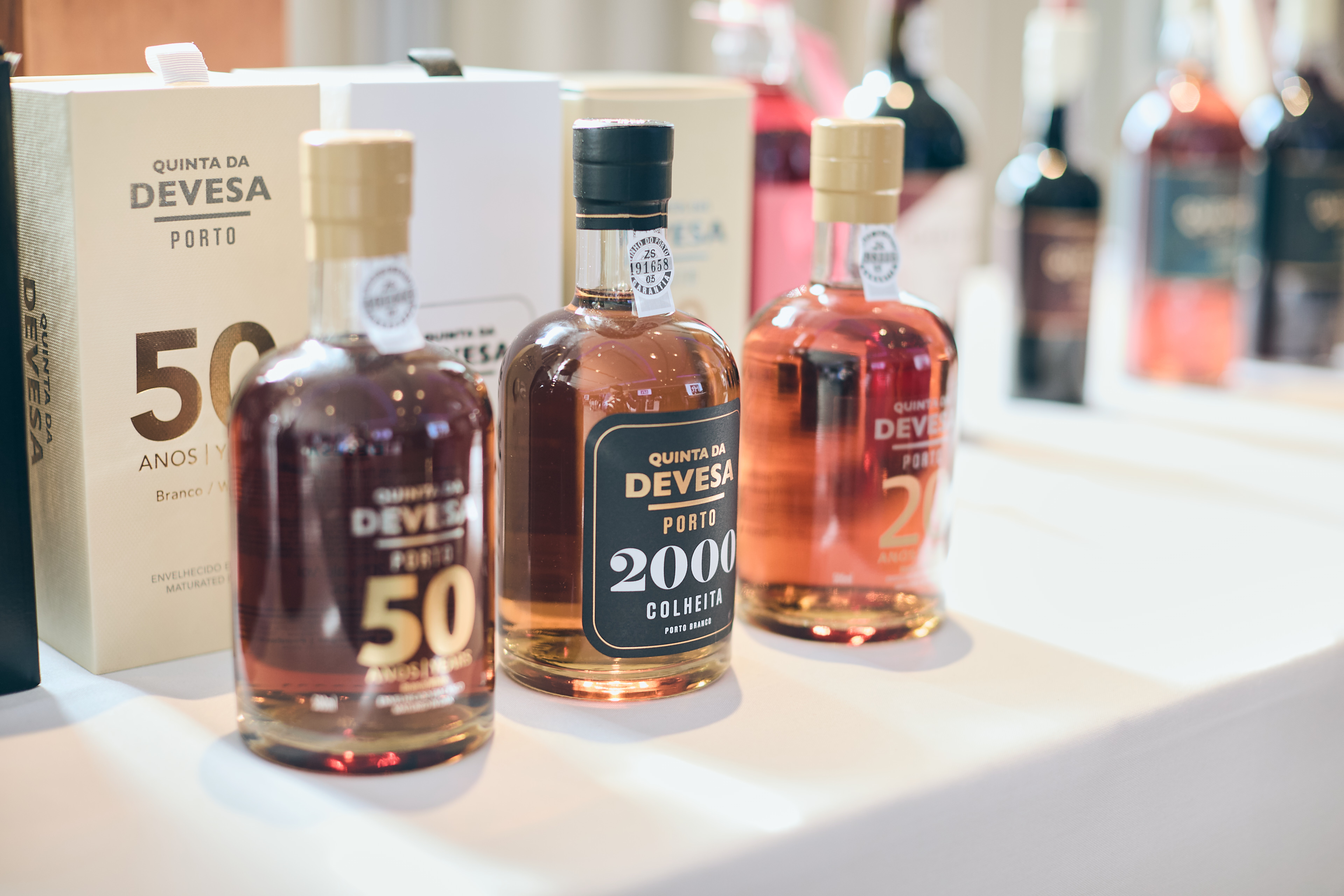Some of Devesa's wines at the bft
