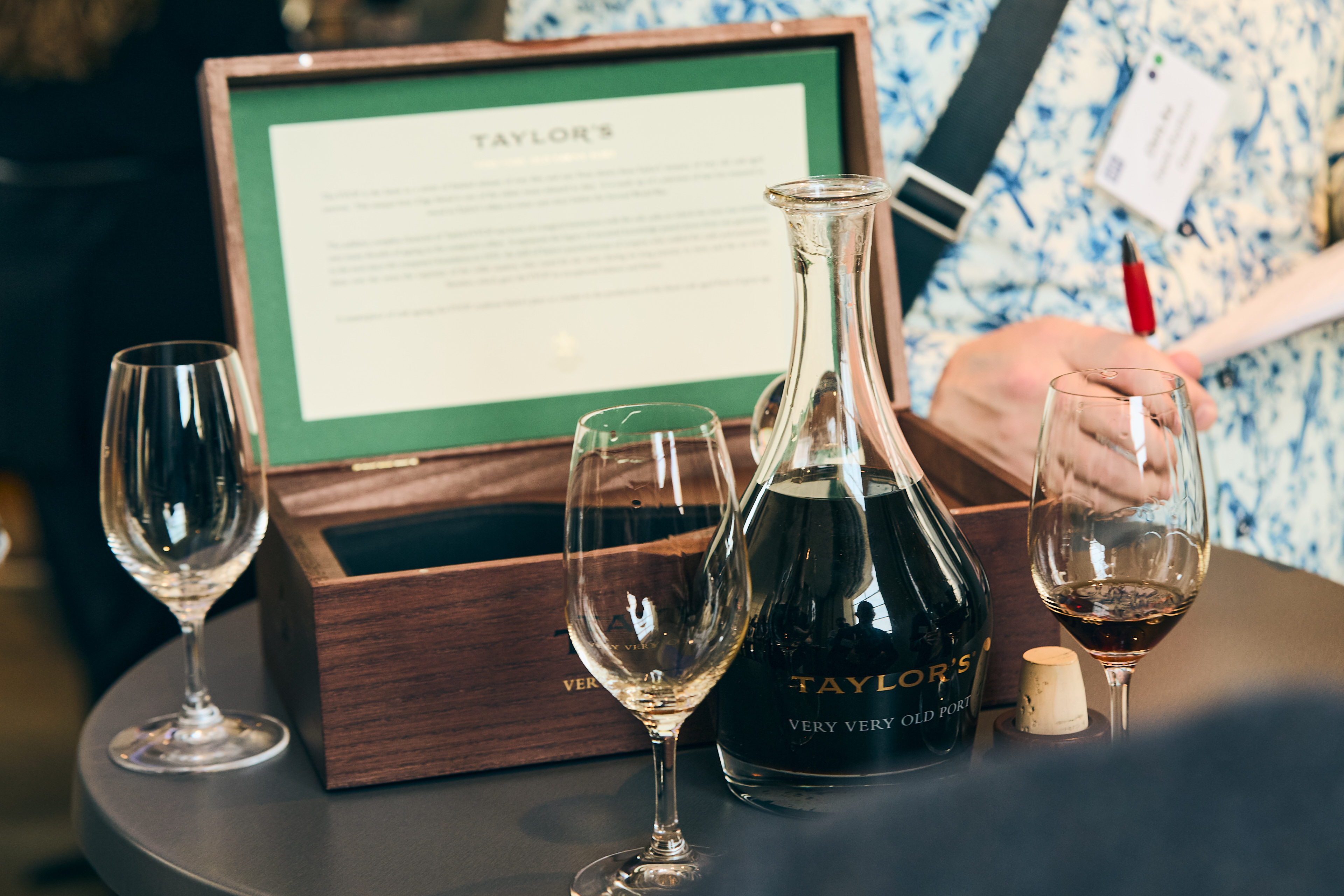 Taylor's presented in a decanter